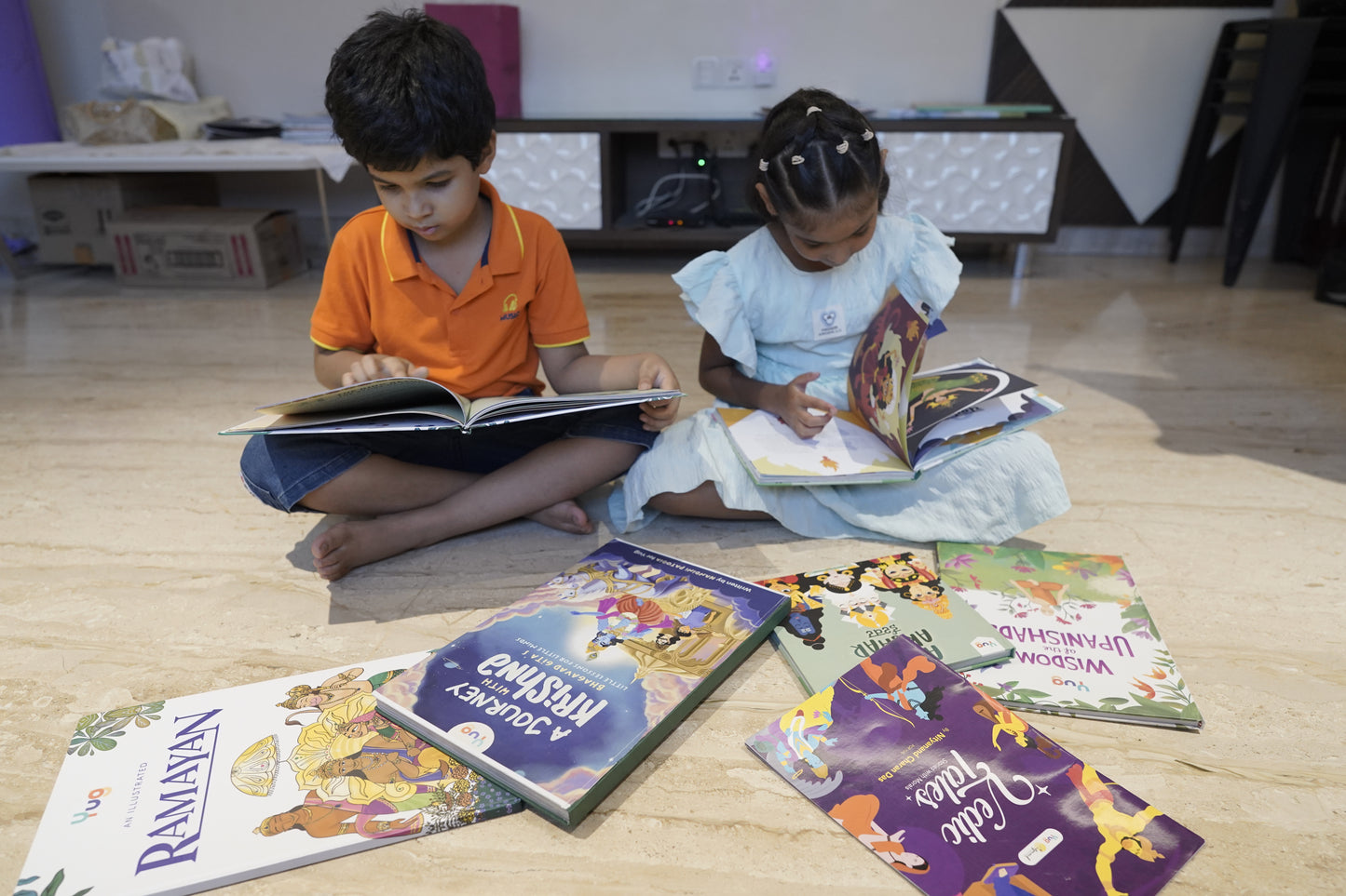 Mythology Combo ( An Illustrated Ramayan, Akshar Akshar Eeshvar, Wisdom of the Upanishad, Vedic Tales, A Journey with Krishna) (Preorder Only)