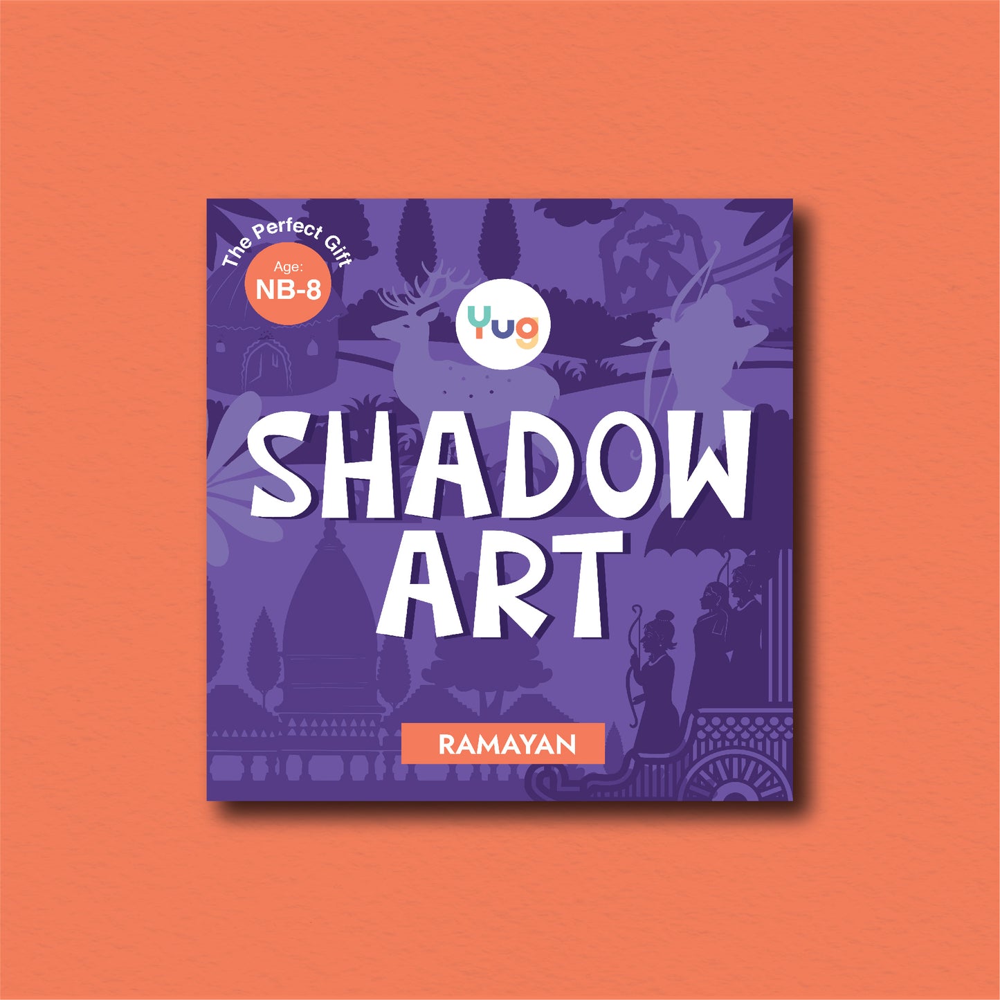 Ramayan Book + Shadow Art & Akshar Akshar Eeshvar Combo