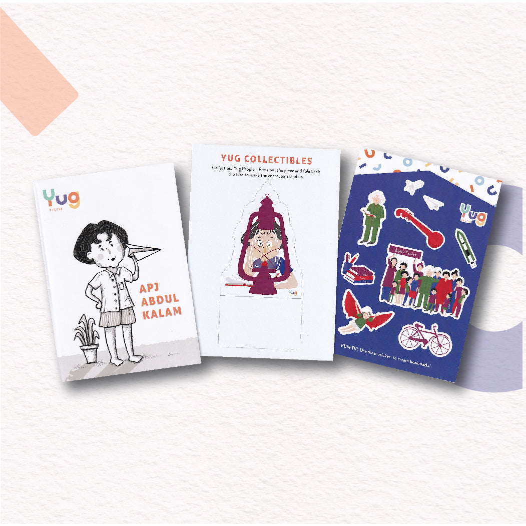 Yug People Small Combo Offer 2 (APJ Abdul Kalam, Bhagat Singh, Neerja Bhanot)