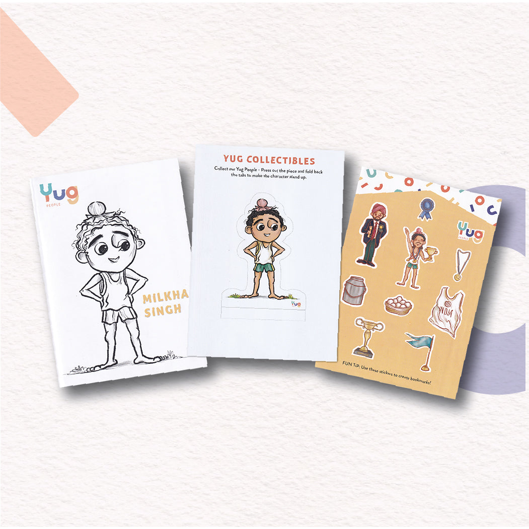 Yug People Small Combo Offer 3 (Milkha Singh, Jamsetji Tata, APJ Abdul Kalam)